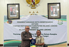Kantah ATR/BPN Rejang Lebong Teken MoU Bersama Kejari, Bahas Soal Ini